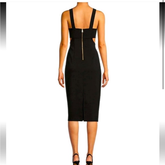 NWT GIANNI BINI HOPE CREPE SWEETHEART MIDI DRESS - Picture 2 of 3